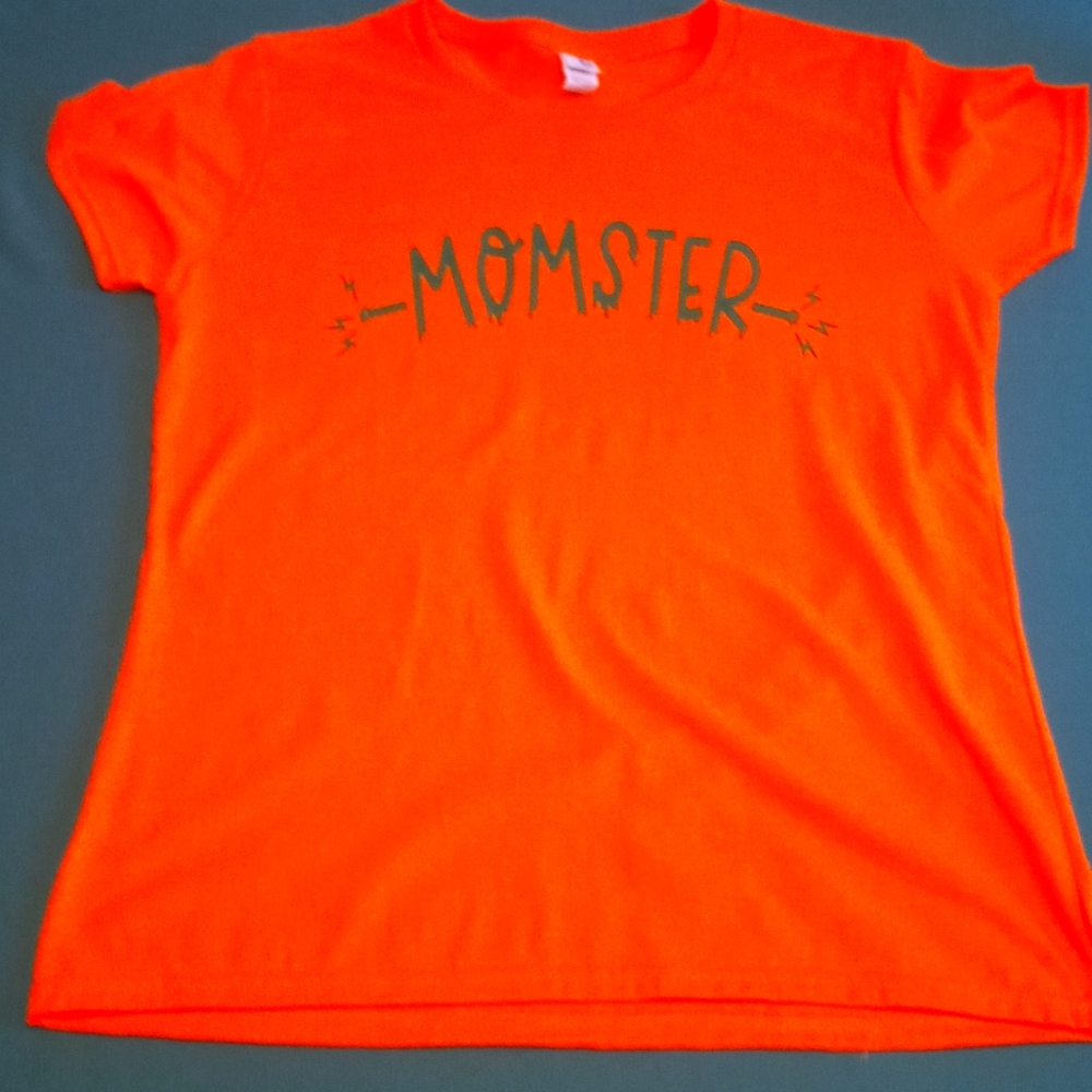 Momster Orange Tee Size Medium